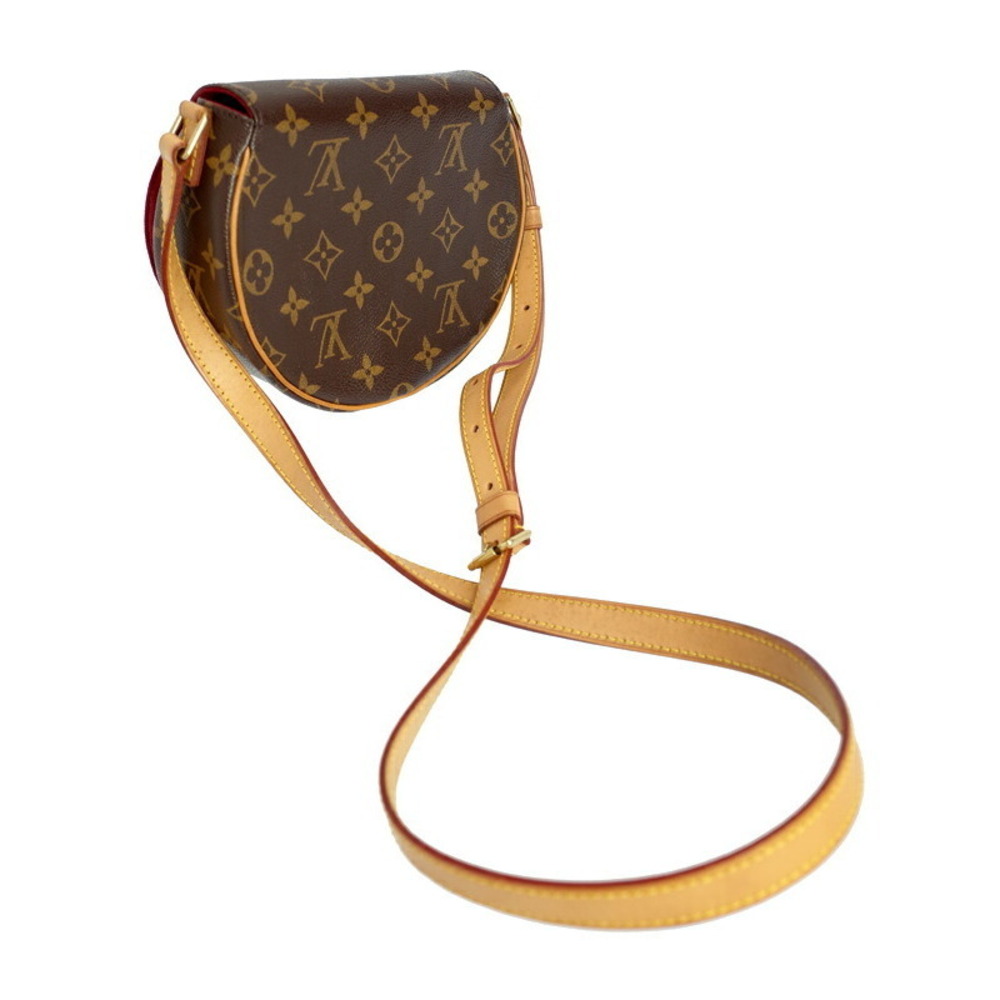 Louis Vuitton Leather Monogram White Brown Blanc Tan Shoulder Bag